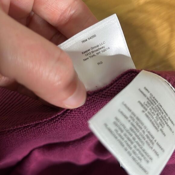 Anne Klein Womens Comfort Pants Wide Leg Stretch Merlot 1X - Picture 9 of 16